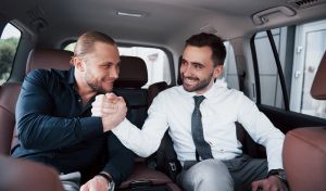 bachelor party in limousine